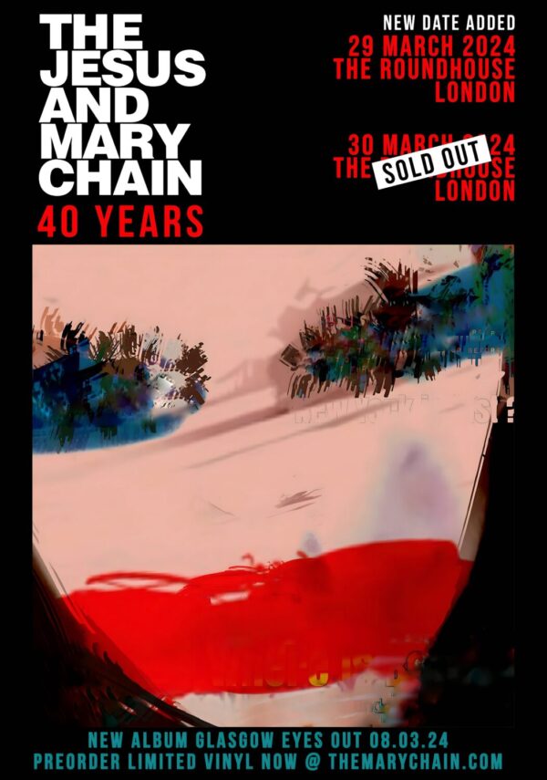 JESUS & MARY CHAIN Glasgow Eyes 2024: LONDON Poster