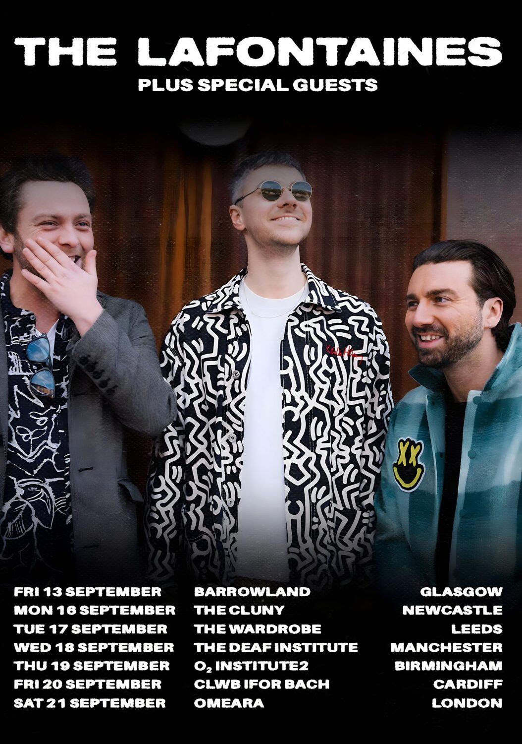 THE LAFONTAINES Business As Usual 2024 UK Tour Poster