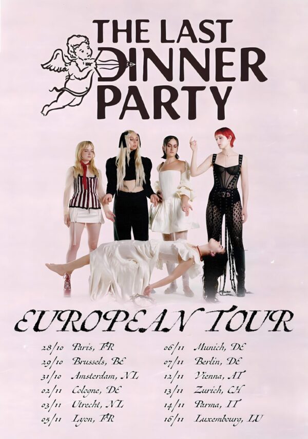 THE LAST DINNER PARTY 2024 Europe Tour Poster