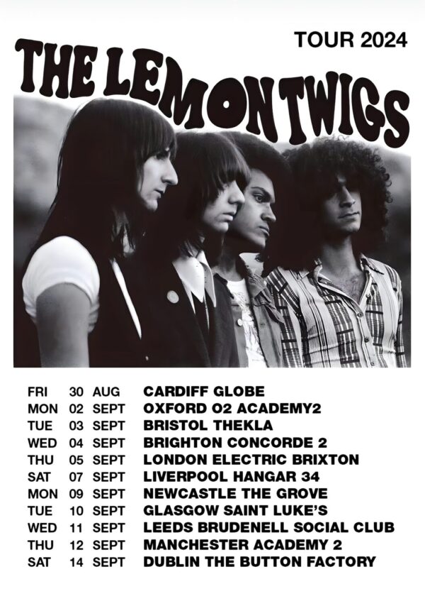 THE LEMON TWIGS A Dream Is All We Know 2024 UK Tour Poster
