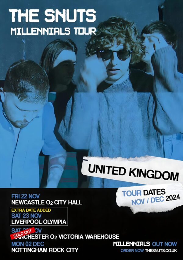 THE SNUTS Millennials 2024 UK Tour Poster