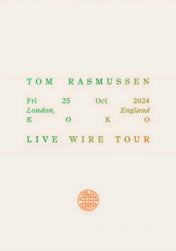 TOM RASMUSSEN Live Wire 2024 UK Tour: LONDON Koko Poster