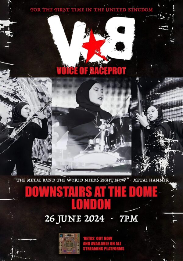 VOICE OF BACEPROT Retas 2024 UK Tour: LONDON Downstairs at The Dome Poster