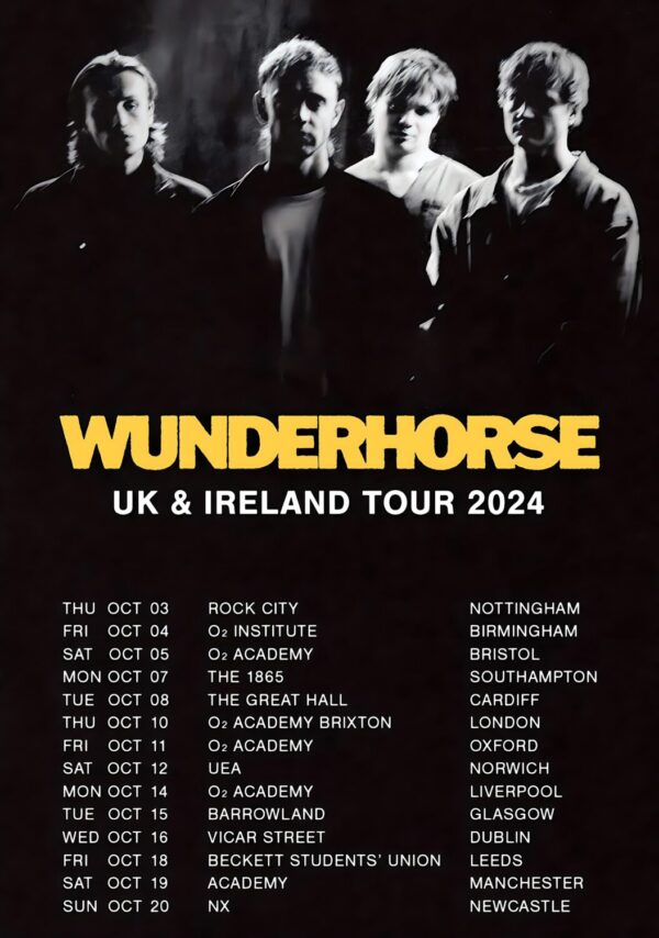 WUNDERHORSE Midas UK & Ireland 2024 Tour Poster
