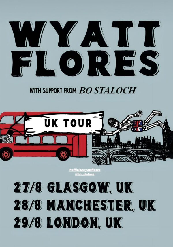 WYATT FLORES 2024 UK Tour Poster