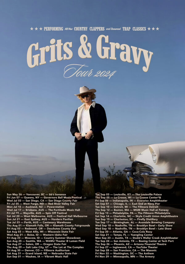 YUNG GRAVY 2024 World Tour: Australia - North America Poster