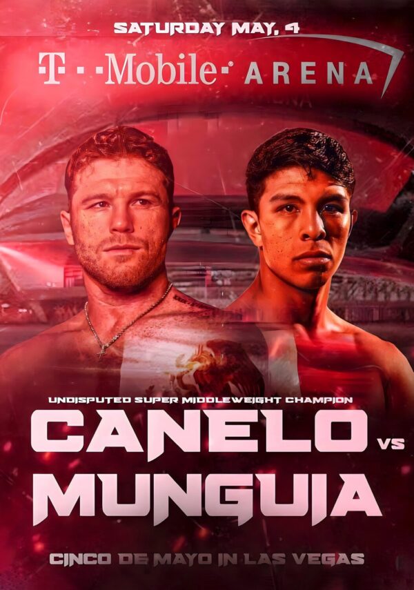 SAUL CANELO ALVAREZ vs. JAIME MUNGUIA Las Vegas 2024 Boxing Fight Poster