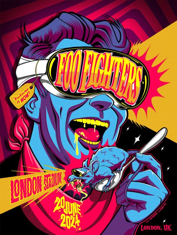 FOO FIGHTERS But Here We Are UK Tour: LONDON Stadium - 20 June 2024 Poster Print
