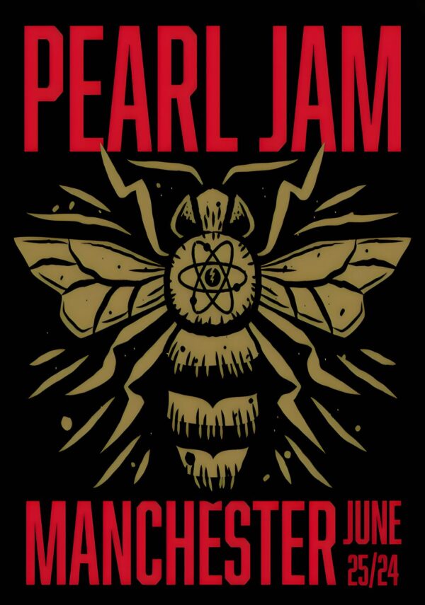 PEARL JAM Dark Matter UK Tour: MANCHESTER Co-Op Live - 25 June 2024 Poster Print