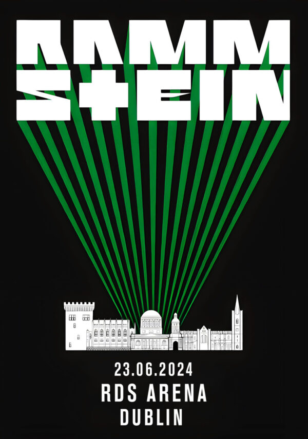 RAMMSTEIN Europe Stadium Tour 2024: DUBLIN RDS Arena Poster Print