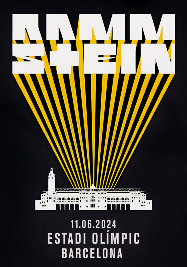 RAMMSTEIN Europe Stadium Tour 2024: BARCELONA, Estadi Olímpic Poster Print
