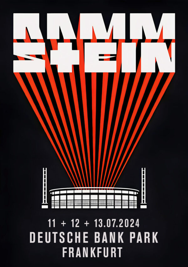 RAMMSTEIN Europe Stadium Tour 2024: FRANKFURT, Deutsche Bank Park Poster Print