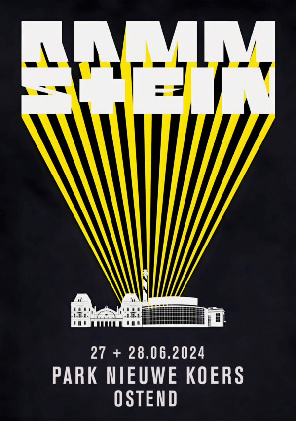 RAMMSTEIN Europe Stadium Tour 2024: OSTEND, Park Nieuwe Koers Poster Print