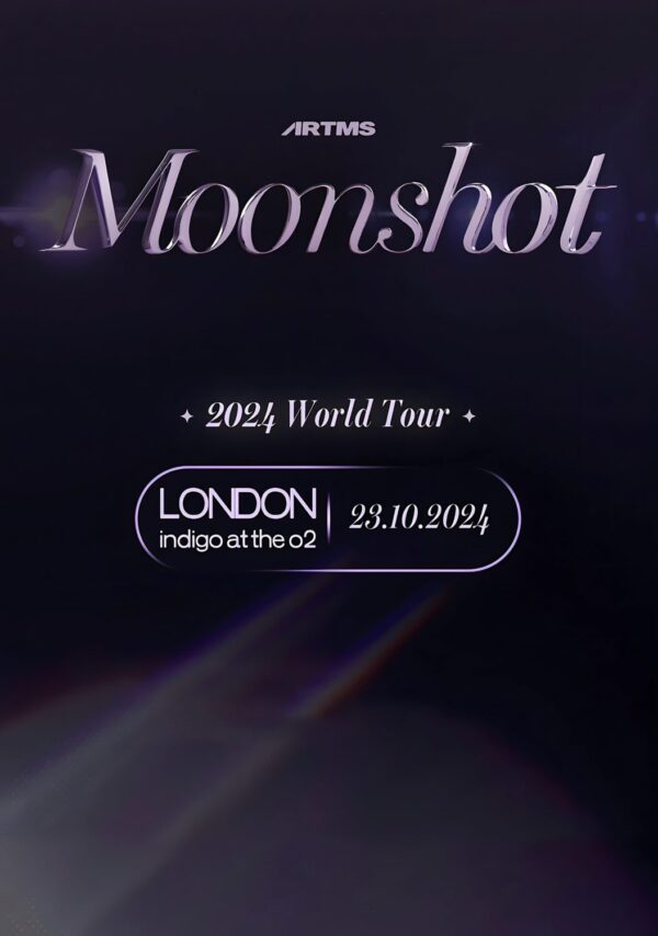 ARTMS Moonshot 2024 World Tour LONDON Indigo Poster