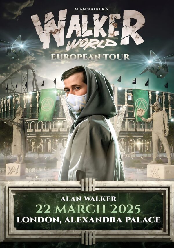 ALAN WALKER Walker World 2025 Tour LONDON Poster
