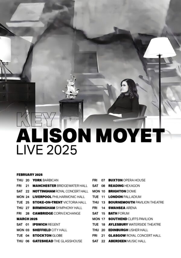 ALISON MOYET Key Live February & March 2025 UK Tour Poster