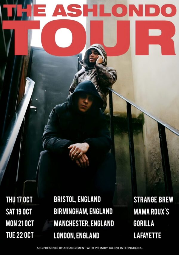 ASHBECK & EL LONDO The Ahslondo 2024 UK Tour Poster