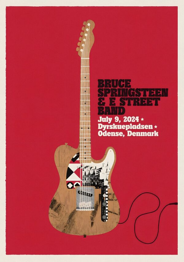 BRUCE SPRINGSTEEN & E Street Band 2024 World Tour: ODENSE Dyrskuepladsen - 9 July 2024 Poster Print