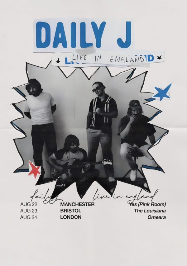 DAILY J Live In England 2024 UK Tour Poster