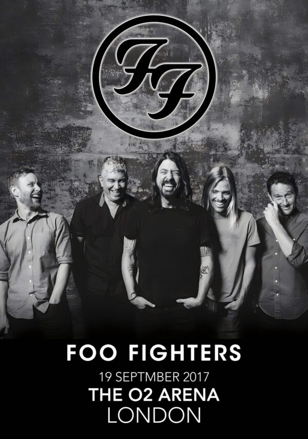 FOO FIGHTERS Concrete and Gold Tour: LONDON O2 Arena - 19 September 2017 Poster Print