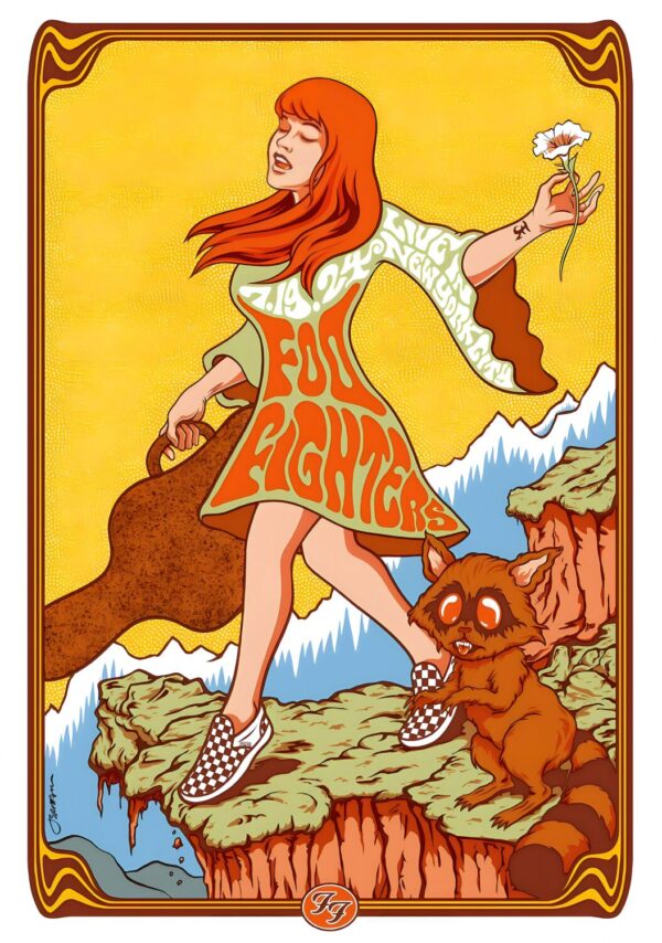 FOO FIGHTERS But Here We Are Tour: NEW YORK Citi Field - 19 July 2024 Poster Print