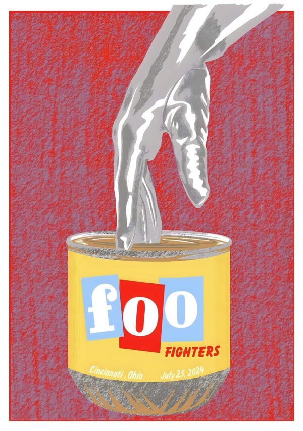FOO FIGHTERS But Here We Are Tour: CINCINNATI Great American Ball Park - 25 July 2024 Poster Print