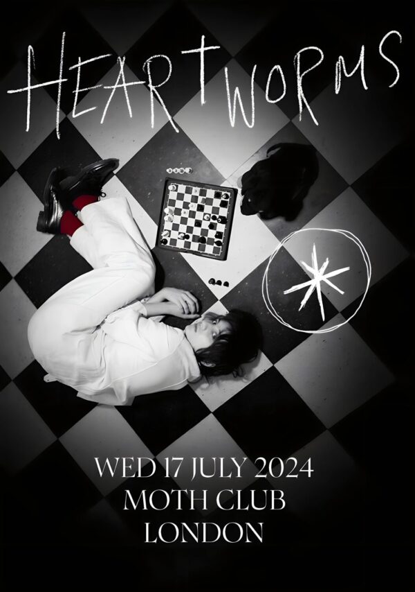 HEARTWORMS Jacked - A Comforting Notion 2024 UK Tour: LONDON Moth Club Poster