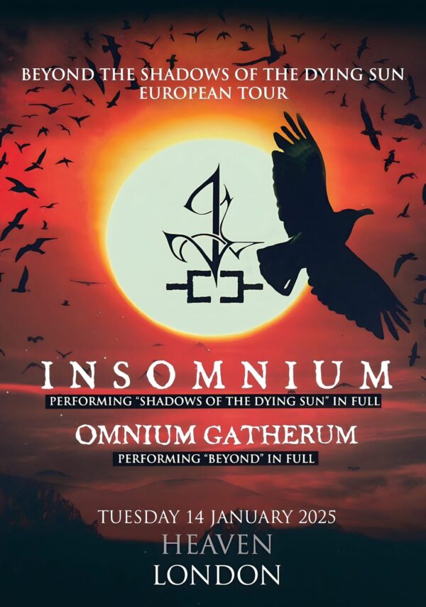 INSOMNIUM 2025 Tour LONDON Heaven Poster