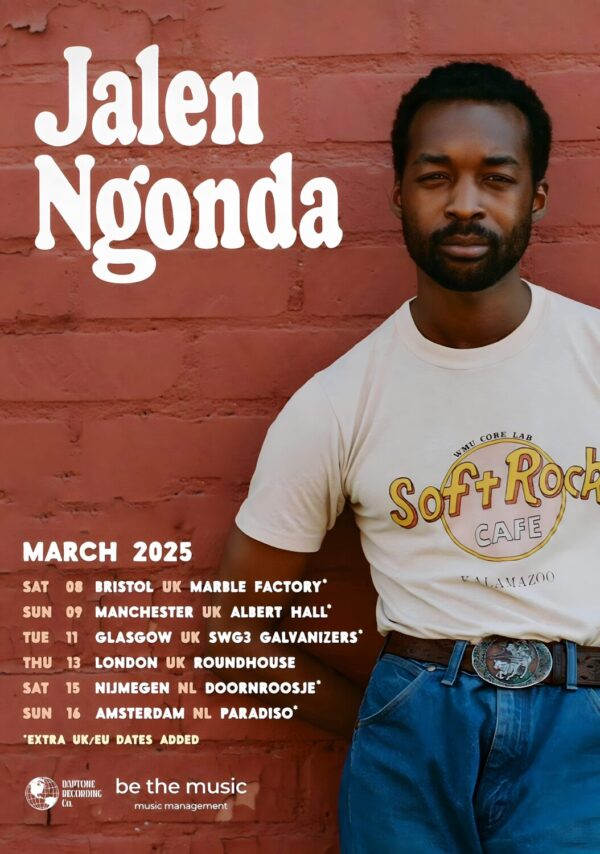 JALEN NGONDA Come Around & Love Me 2025 UK Tour Poster
