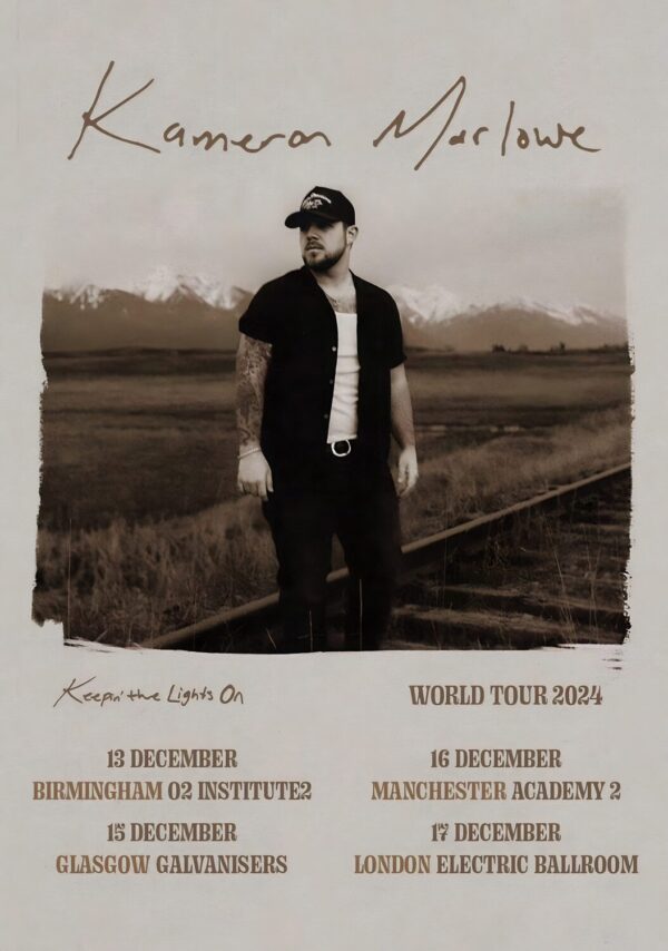 KAMERON MARLOWE 2024 UK Tour Poster