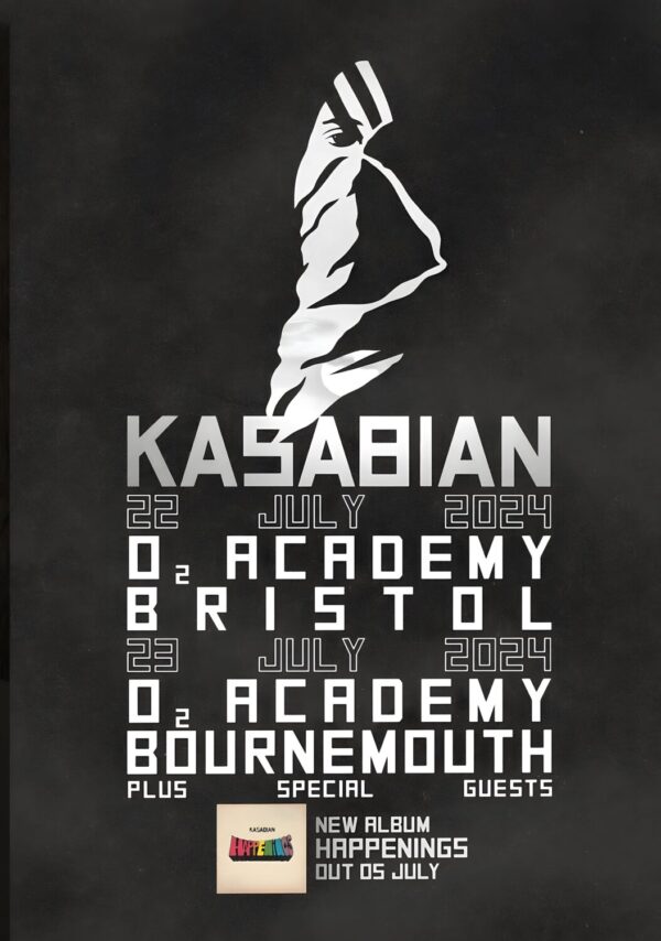 KASABIAN 2024 UK Tour: BRISTOL - BOURNEMOUTH Poster