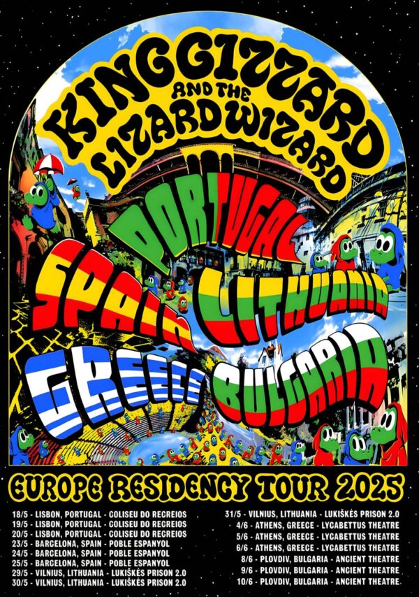 KING GIZZARD & THE LIZARD WIZARD 2025 Tour Poster