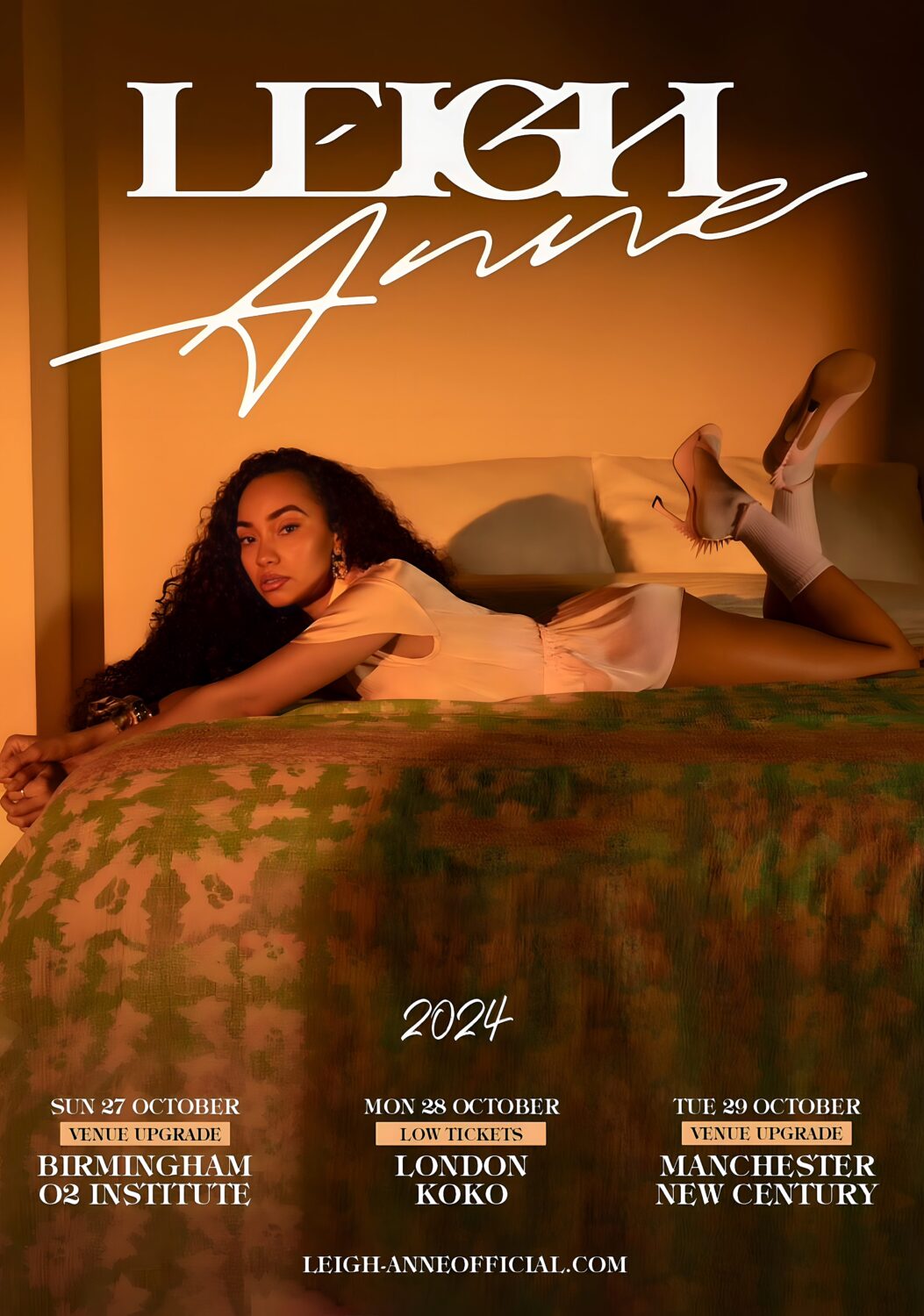 LEIGH ANNE No Hard Feelings 2024 UK Tour Poster