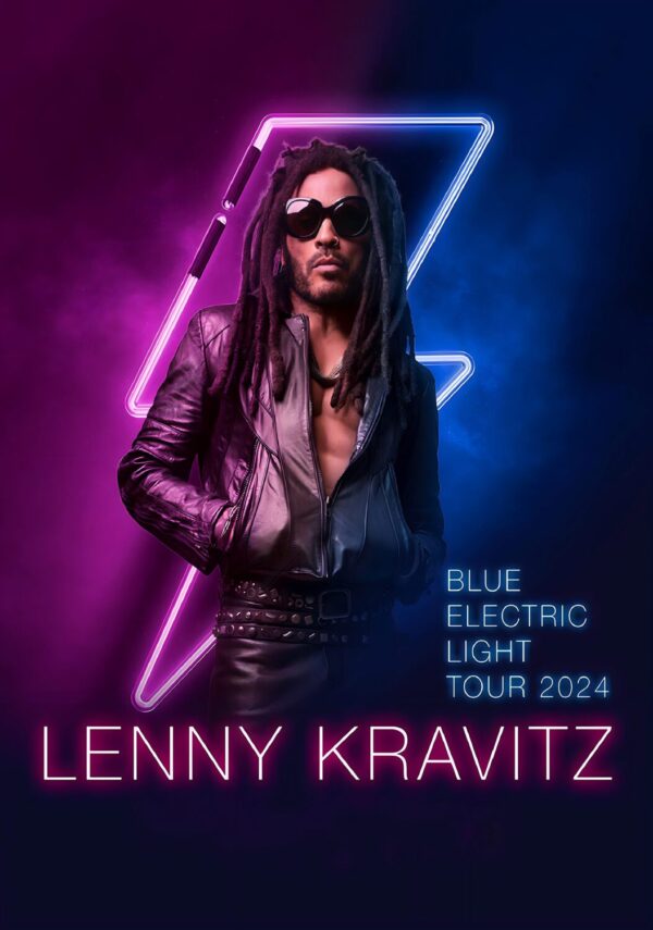 LENNY KRAVITZ Blue Electric Light 2024 World Tour Poster Printphoto