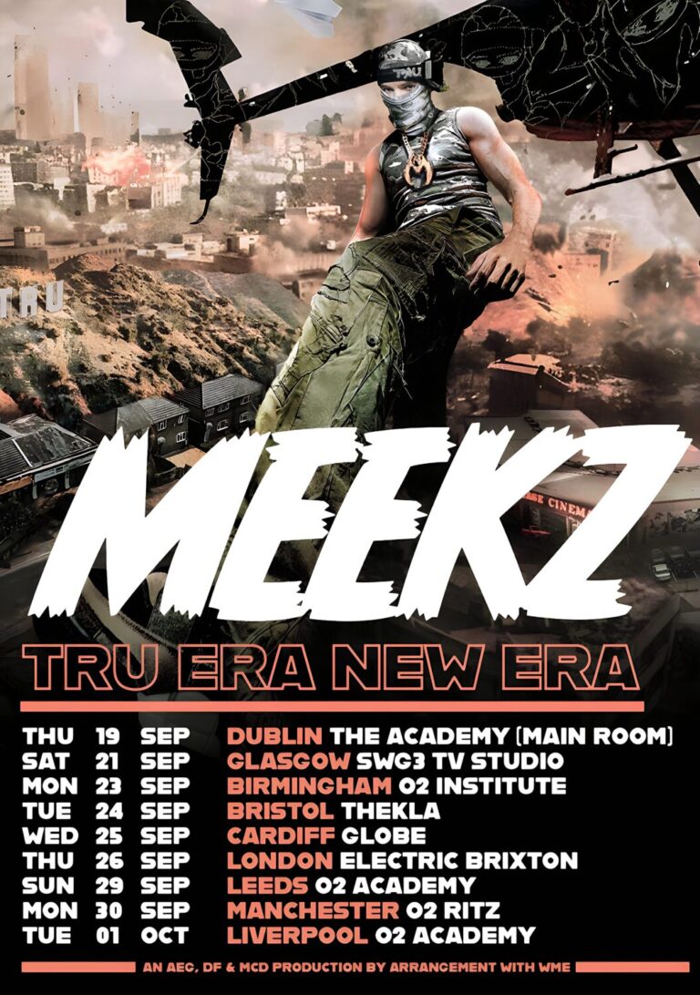 Mekkz Rapper MEEKZ (rapper) Tru Era New Era 2024 UK Tour Poster