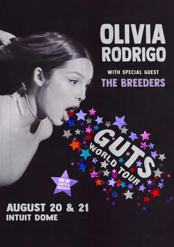 OLIVIA RODRIGO 2024 World Tour LOS ANGELES Poster