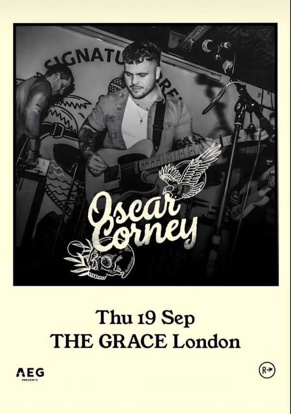 OSCAR CORNEY Open Road 2024 UK Tour Poster Print: LONDON The Grace Poster Print
