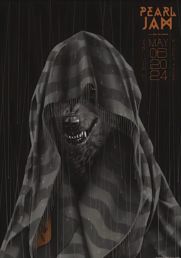 PEARL JAM Dark Matter 2024 Tour:  VANCOUVER, Rogers Arena - 6 May 2024 Poster