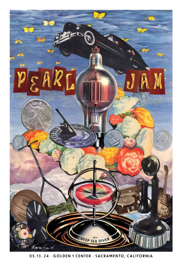 PEARL JAM Dark Matter 2024 Tour: SACRAMENTO Golden 1 Center - 13 May 2024 Poster