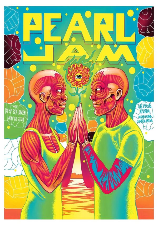 PEARL JAM Dark Matter 2024 Tour: LAS VEGAS MGM Grand Garden Arena - 18 May 2024 Poster