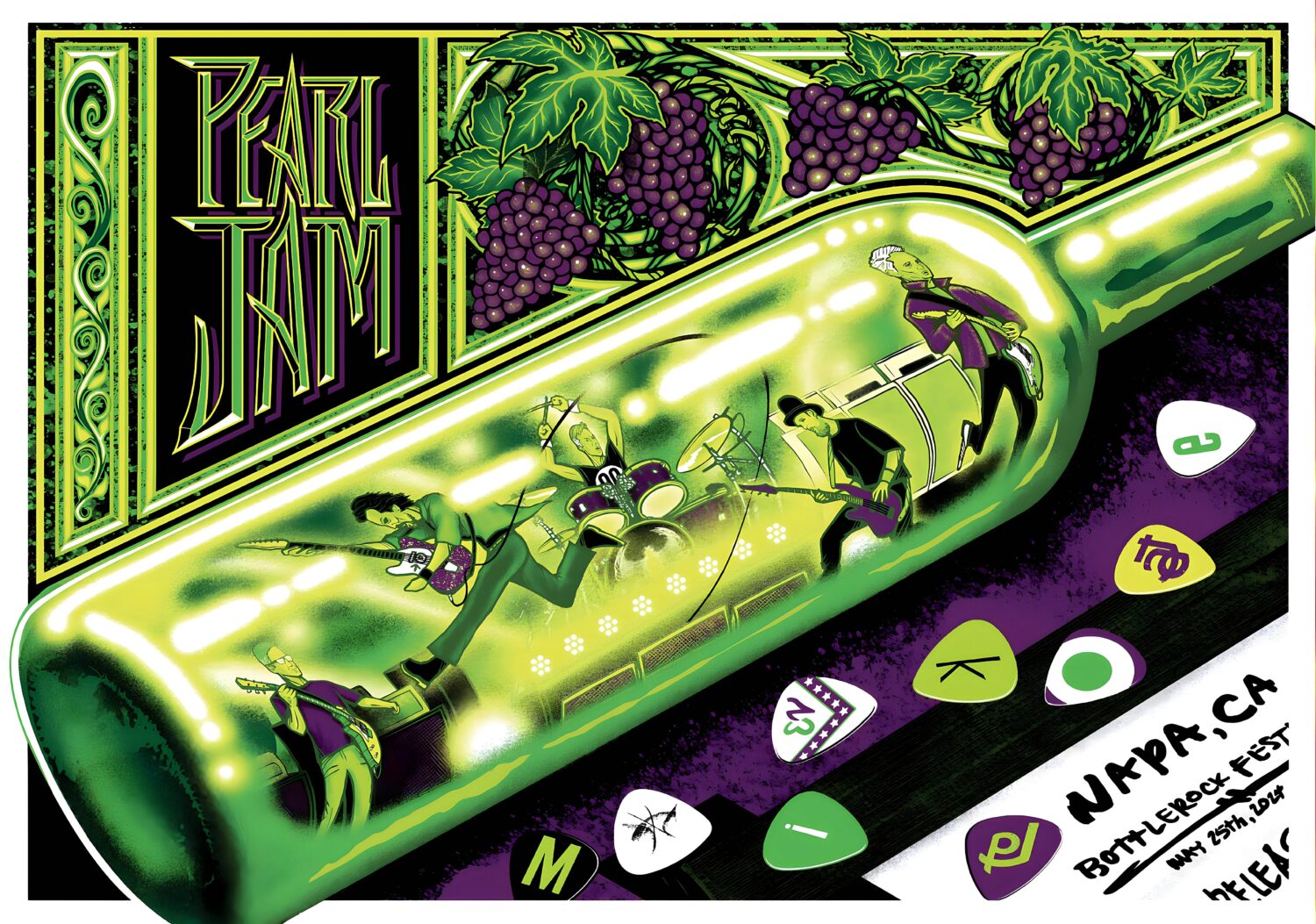 PEARL JAM Dark Matter 2024 Tour: NAPA Bottlerock Festival - 25 May 2024 Poster