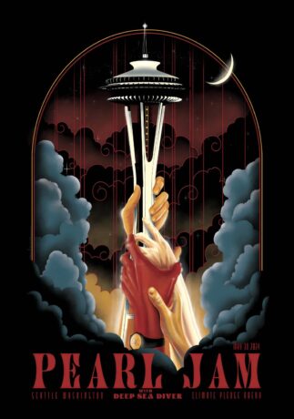 PEARL JAM Dark Matter 2024 Tour EATTLE Poster PEARL JAM Dark Matter 2024 Tour EATTLE Poster
