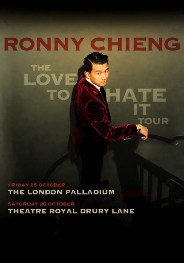 RONNY CHIENG The Love To Hate It 2024 UK Stand Up Comedy Tour Poster