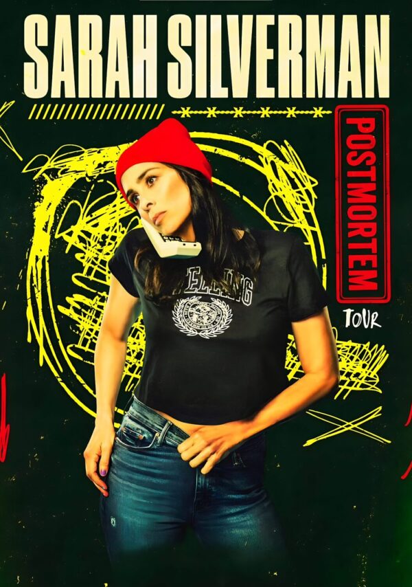 SARAH SILVERMAN Post Mortem 2024 Stand Up Comedy Tour Poster