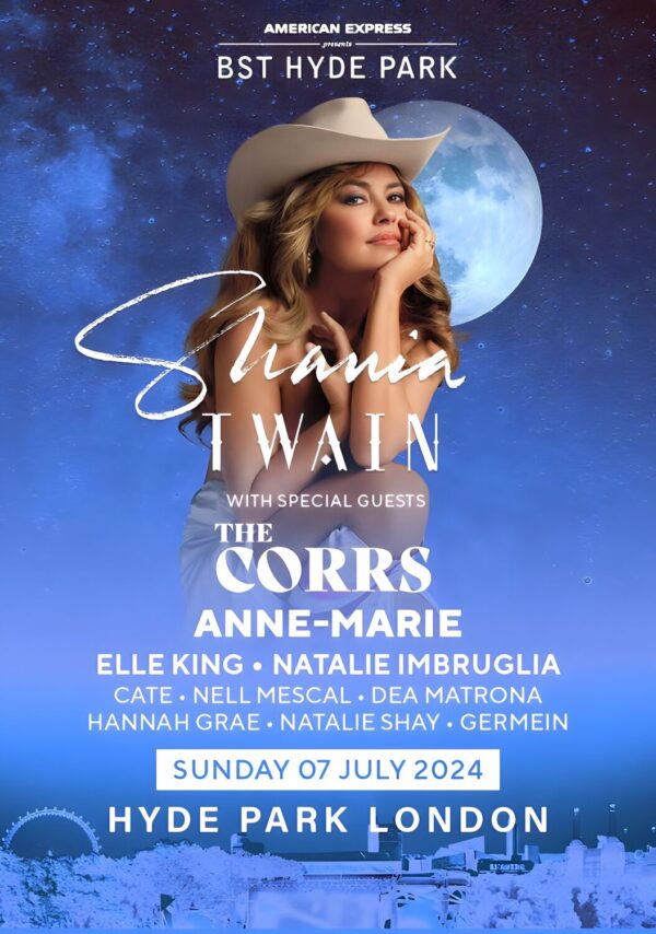 SHANIA TWAIN Queen of Me 2024 British Summer Time (BST) LONDON Hyde Park - 7 July 2024 Poster