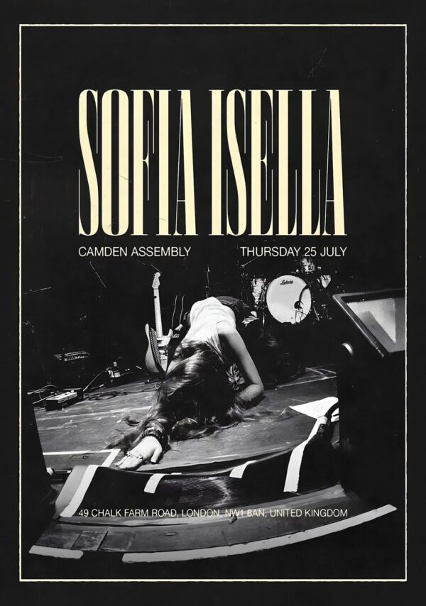 SOFIA ISELLA Cacao & Cocaine 2024 Tour: LONDON Camden Assembly Poster