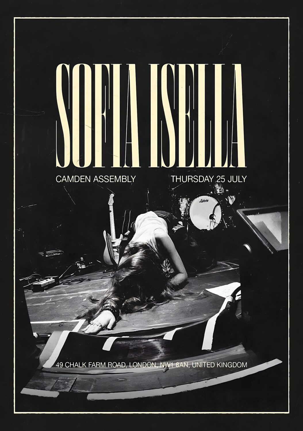 SOFIA ISELLA Cacao & Cocaine 2024 Tour: LONDON Camden Assembly Poster