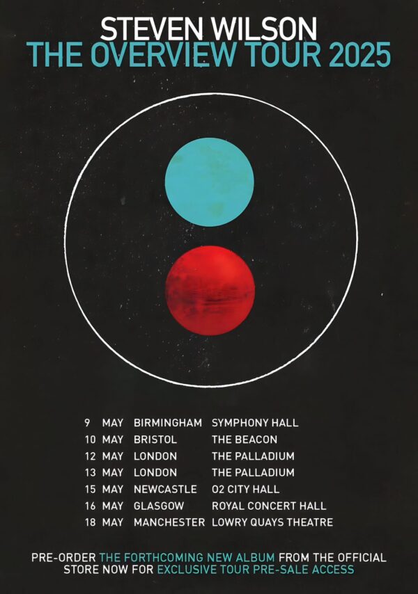 STEVEN WILSON The Overview 2025 UK Tour Poster