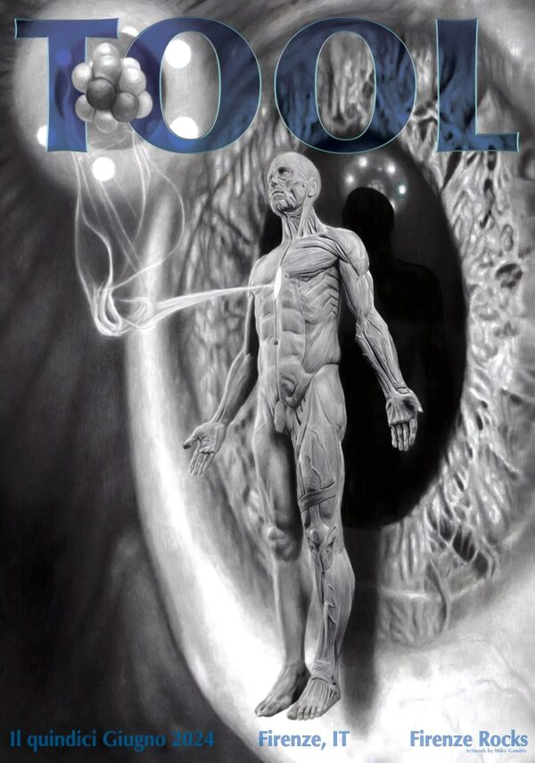 TOOL (band) 2024 Europe Tour: FIRENZE Rocks Poster