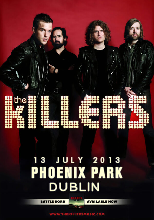 THE KILLERS Battle Born 2013 World Tour: DUBLIN Phoenix Park Poster Print